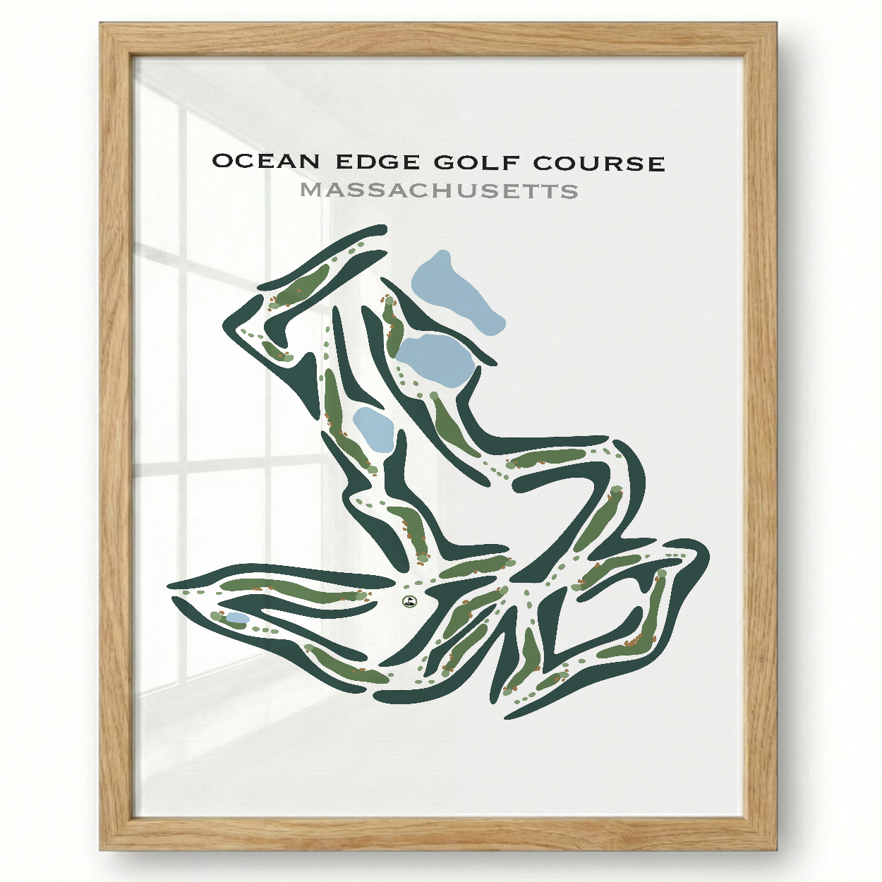 Ocean Edge Golf Course, Massachusetts - Printed Golf Courses