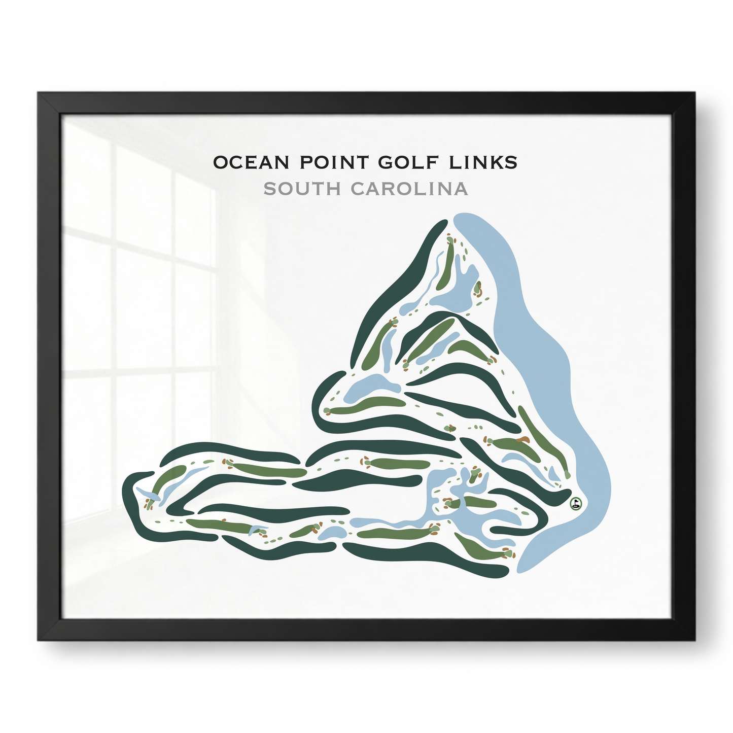 Ocean Point Golf Course, South Carolina - Printed Golf Courses
