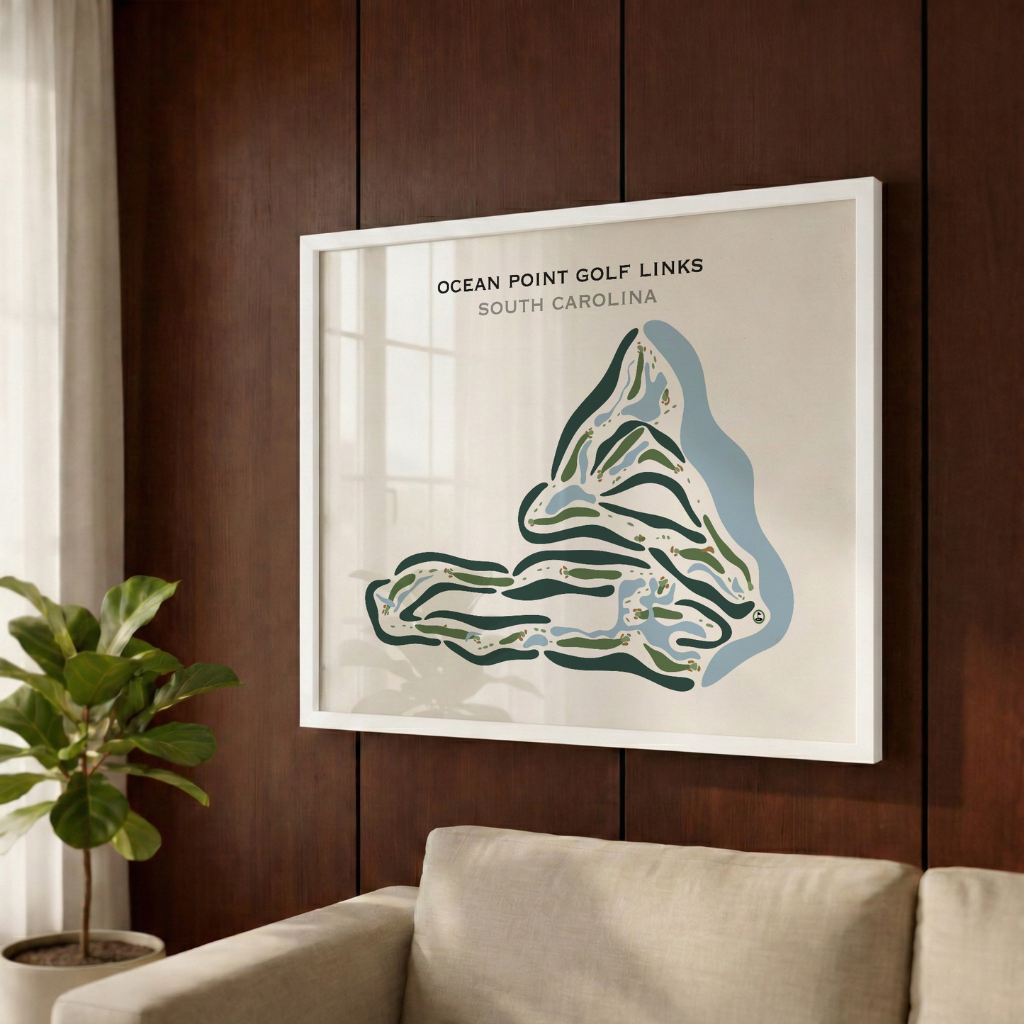 Ocean Point Golf Course, South Carolina - Printed Golf Courses