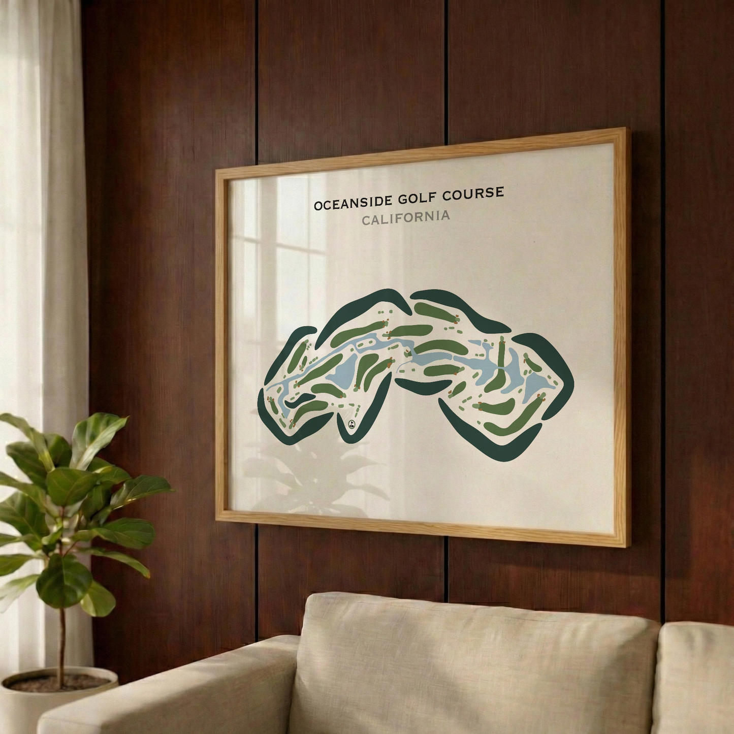 Oceanside Golf Course, California - Printed Golf Courses