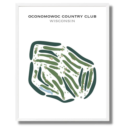Oconomowoc Country Club, Wisconsin - Printed Golf Courses