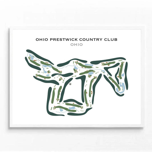 Ohio Prestwick Country Club, Ohio - Printed Golf Course