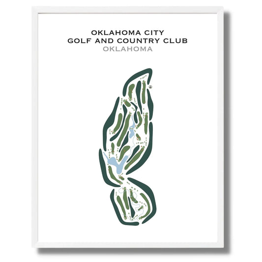 Oklahoma City Golf and Country Club, Oklahoma - Printed Golf Courses