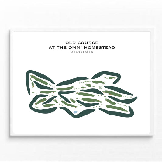 Old Course at The Omni Homestead, Virginia - Printed Golf Courses