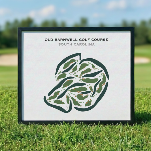 Old Barnwell Golf Course, South Carolina - Printed Golf Courses