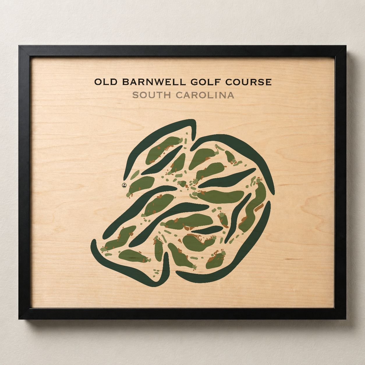 Old Barnwell Golf Course, South Carolina - Printed Golf Courses
