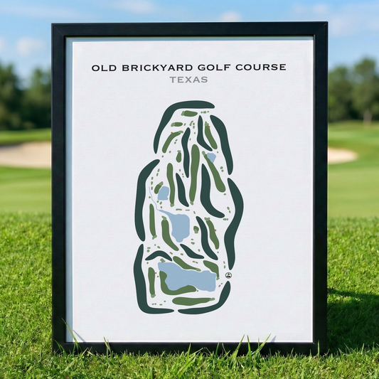 Old Brickyard Golf Course, Texas - Printed Golf Courses