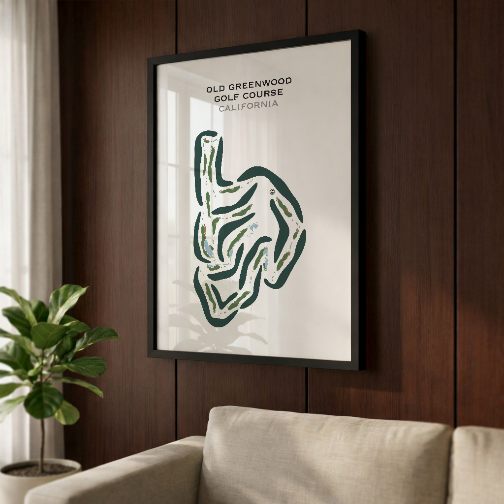 Old Greenwood Golf Course, California - Printed Golf Courses