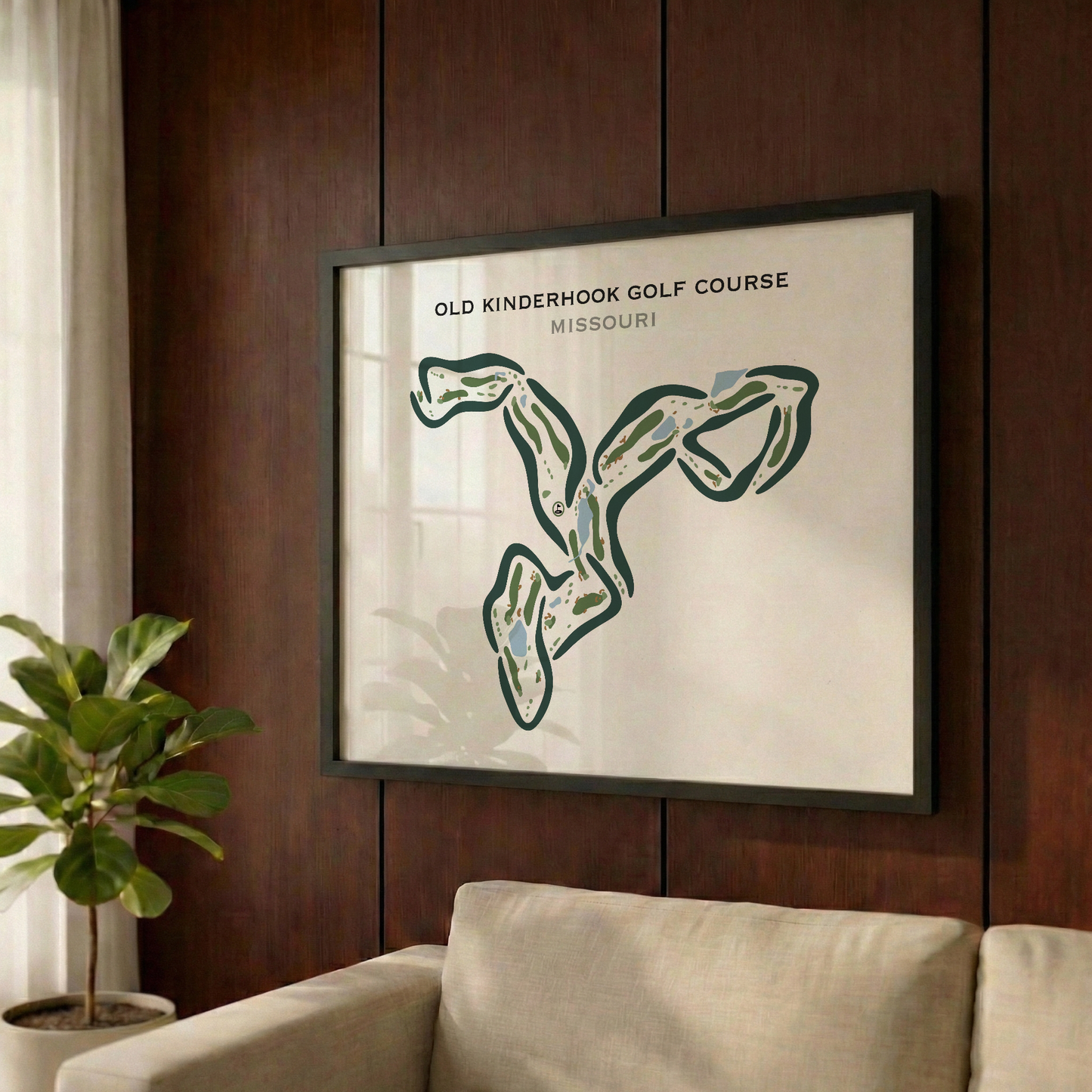 Old Kinderhook Golf Course, Missouri - Printed Golf Courses
