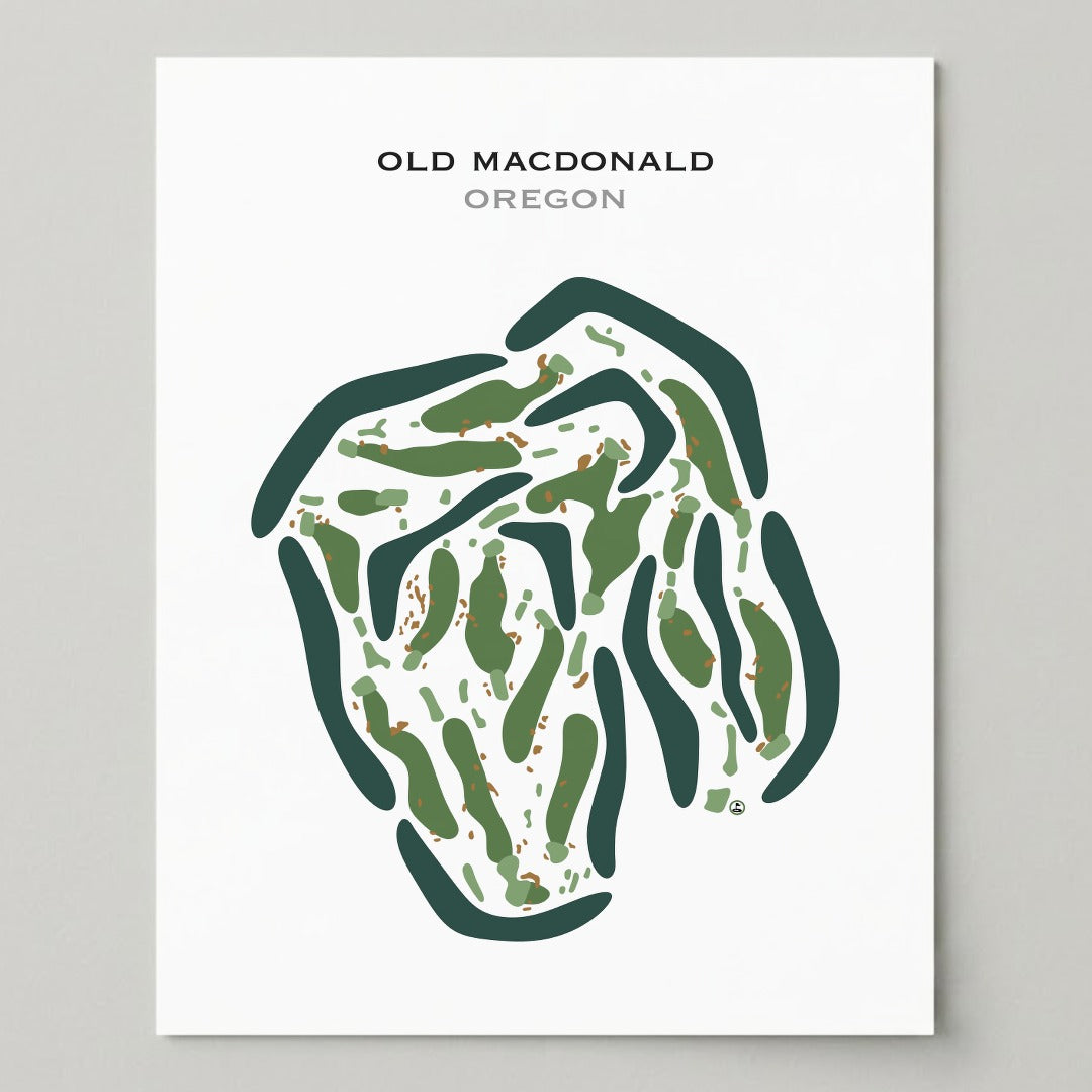 Old Macdonald, Oregon - Printed Golf Courses