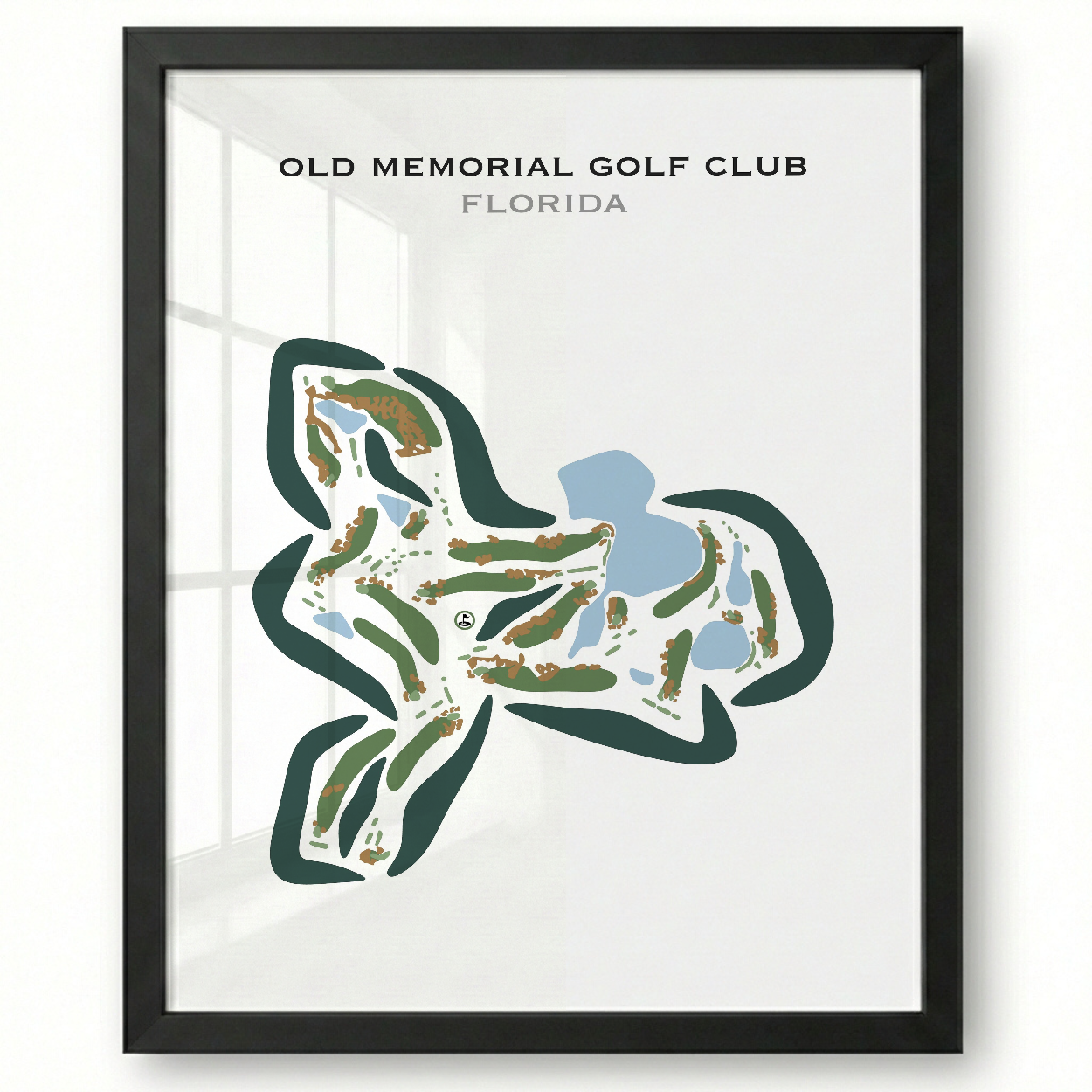 Old Memorial Golf Club, Florida - Printed Golf Courses