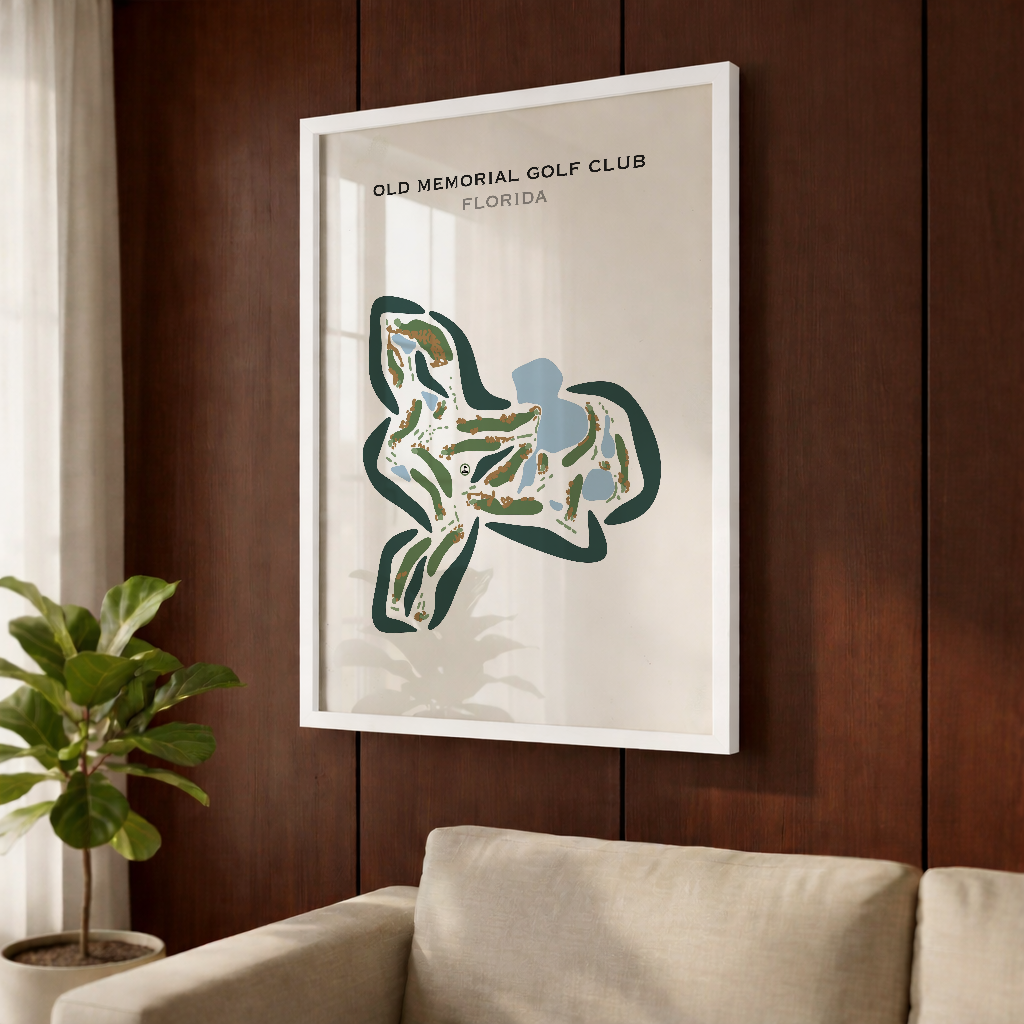 Old Memorial Golf Club, Florida - Printed Golf Courses