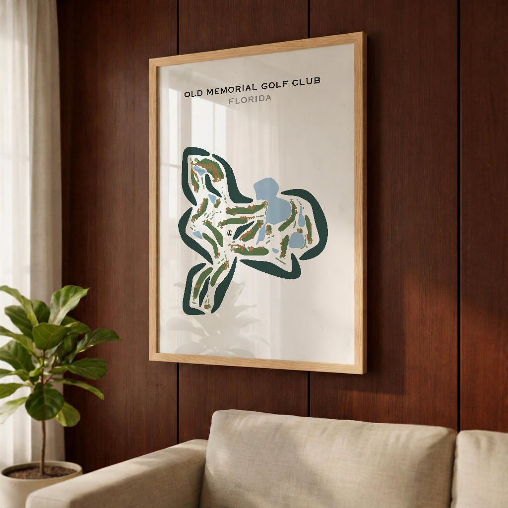 Old Memorial Golf Club, Florida - Printed Golf Courses