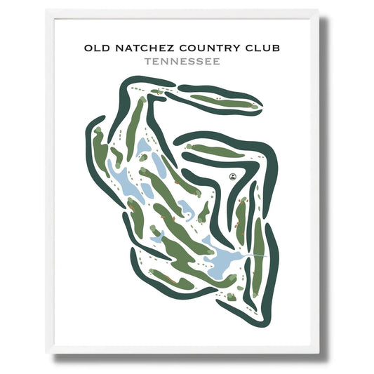 Old Natchez Country Club, Tennessee - Printed Golf Courses
