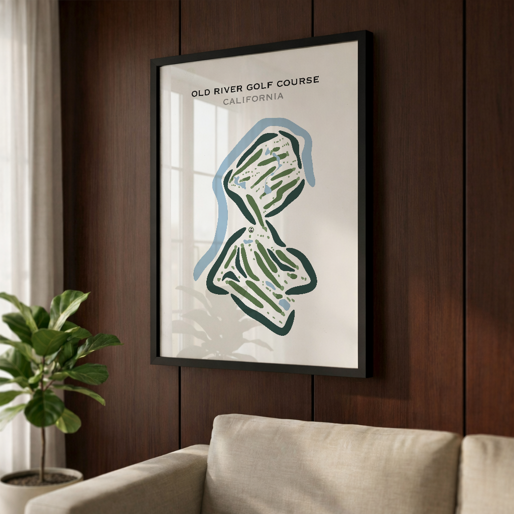 Old River Golf Course, California - Printed Golf Courses