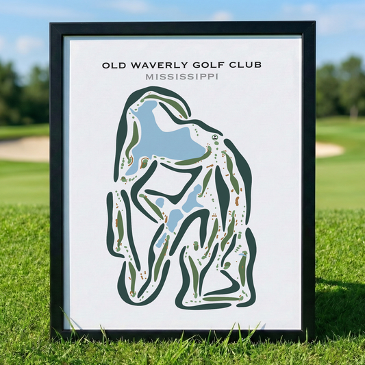 Old Waverly Golf Club, Mississippi - Printed Golf Courses