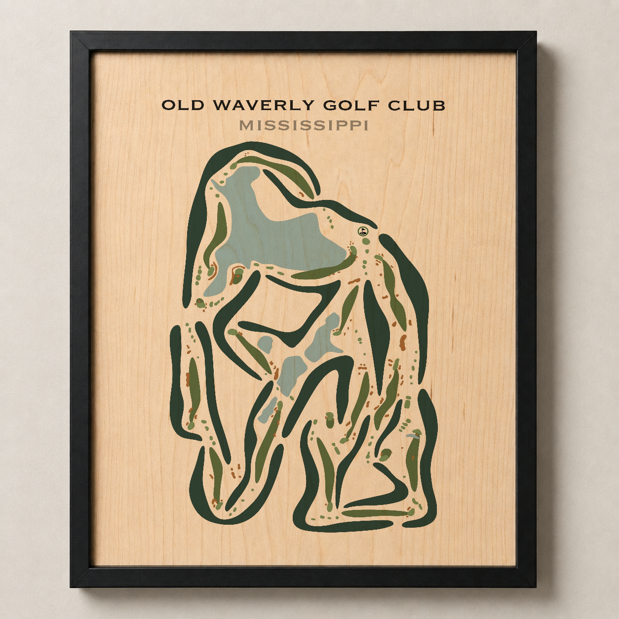 Old Waverly Golf Club, Mississippi - Printed Golf Courses
