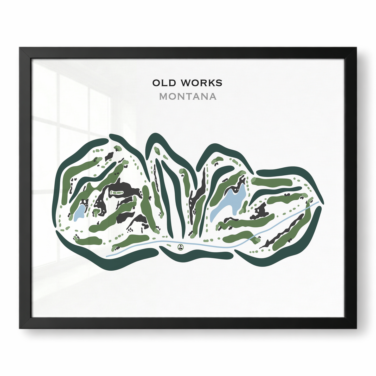 Old Works Golf Club, Montana - Printed Golf Courses