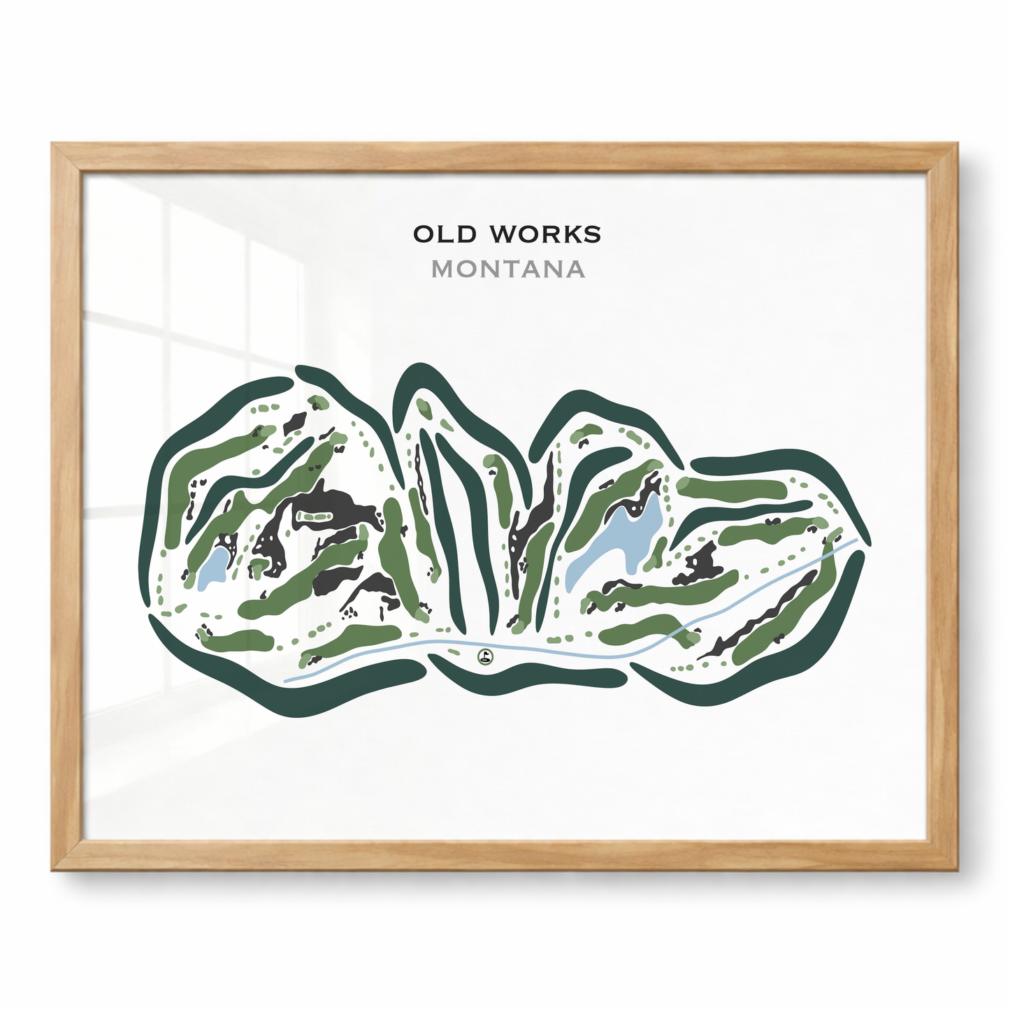 Old Works Golf Club, Montana - Printed Golf Courses