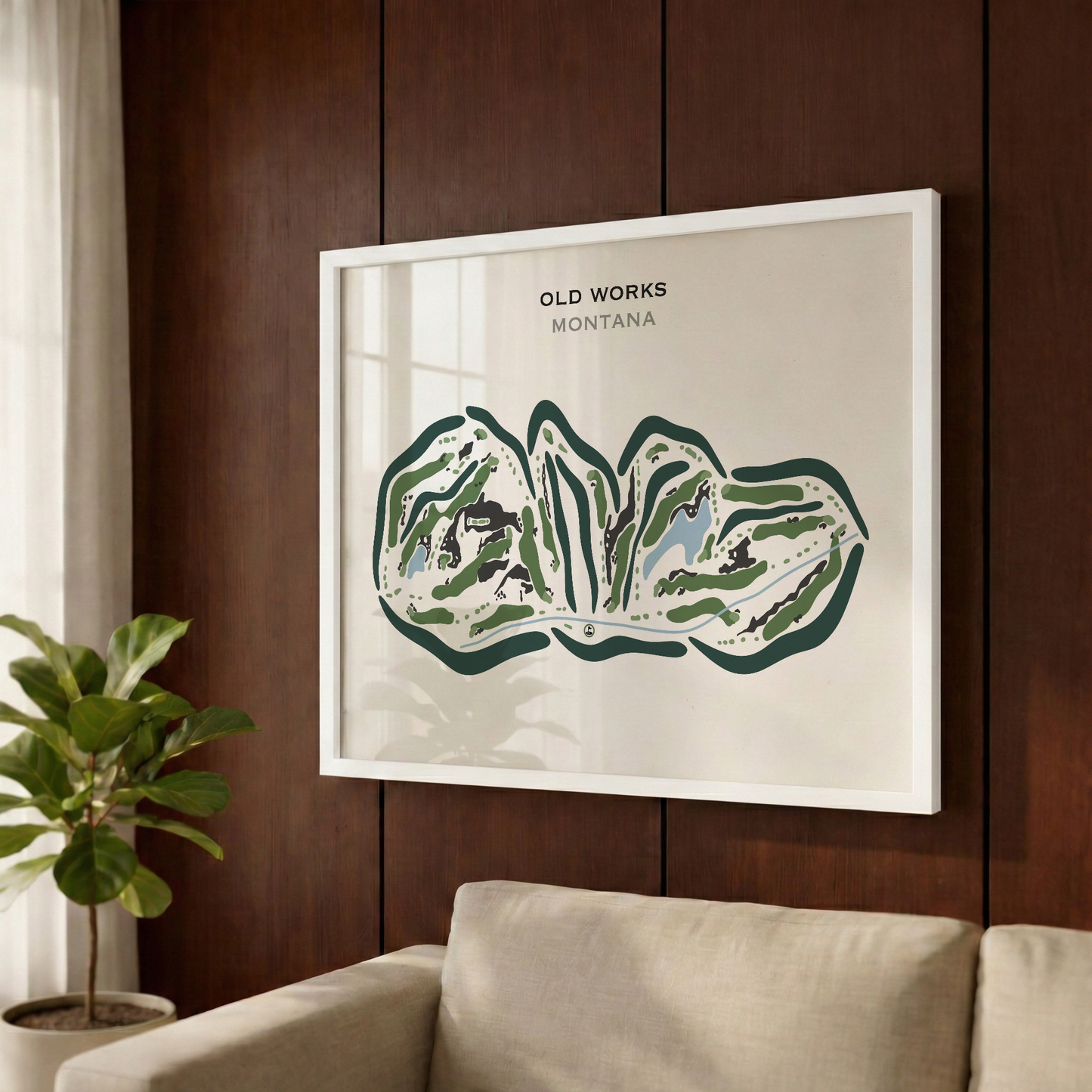 Old Works Golf Club, Montana - Printed Golf Courses