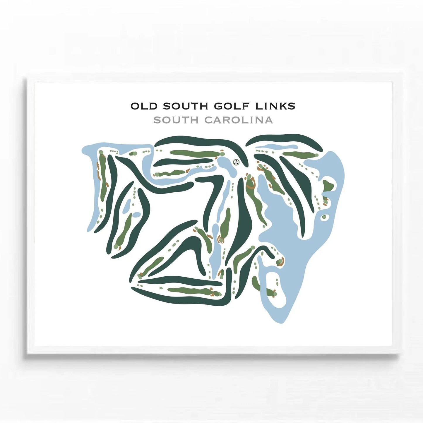 Old South Golf Links, South Carolina - Printed Golf Courses