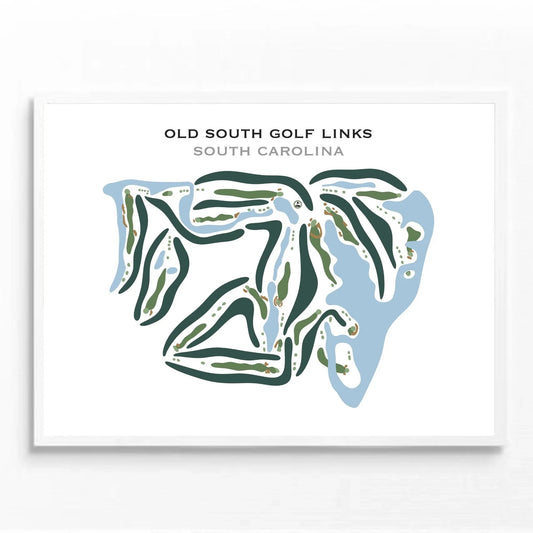 Old South Golf Links, South Carolina - Printed Golf Courses