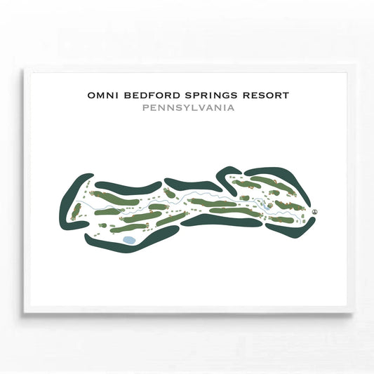 Omni Bedford Springs Resort, Pennsylvania - Printed Golf Courses