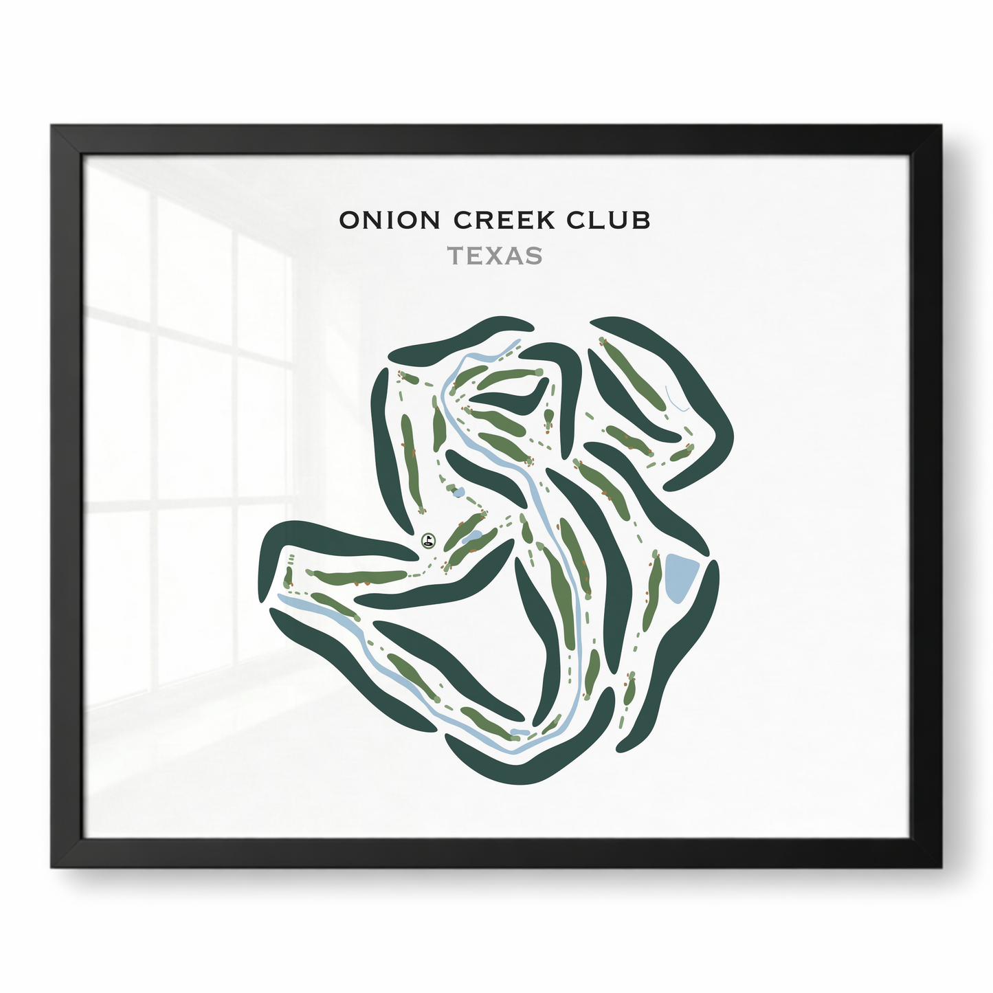 Onion Creek Club, Texas - Printed Golf Courses