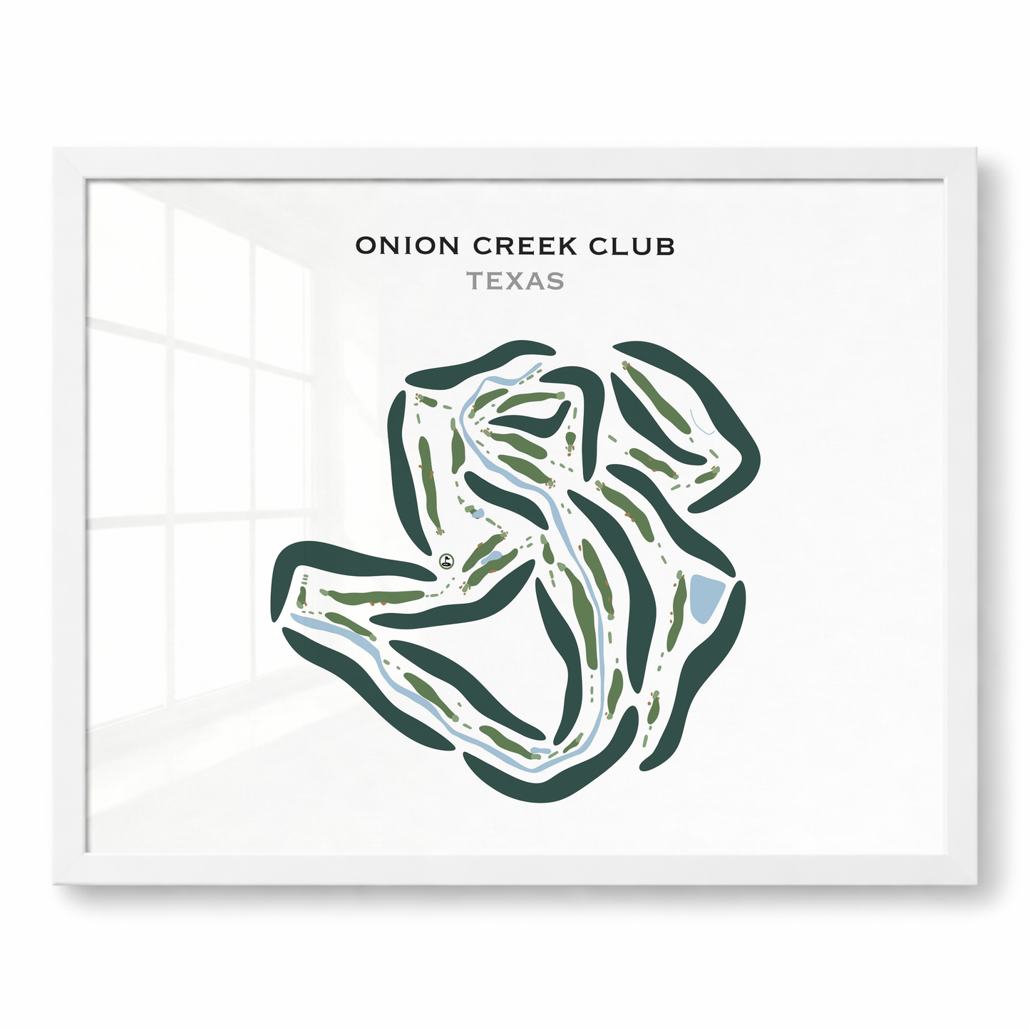 Onion Creek Club, Texas - Printed Golf Courses