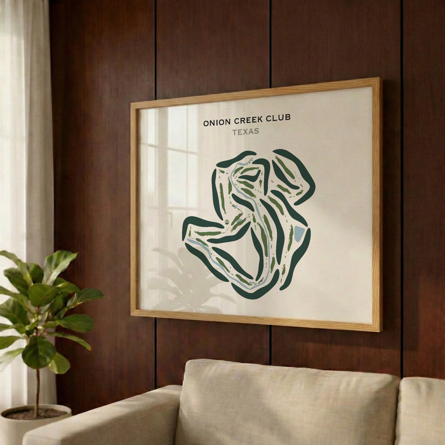 Onion Creek Club, Texas - Printed Golf Courses