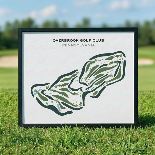 Overbrook Golf Club, Pennsylvania - Printed Golf Courses