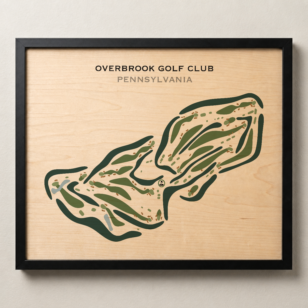 Overbrook Golf Club, Pennsylvania - Printed Golf Courses