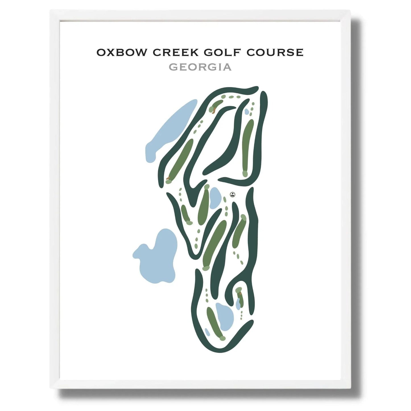 Oxbow Creek Golf Course, Georgia - Printed Golf Courses