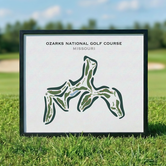 Ozarks National Golf Course, Missouri - Printed Golf Course