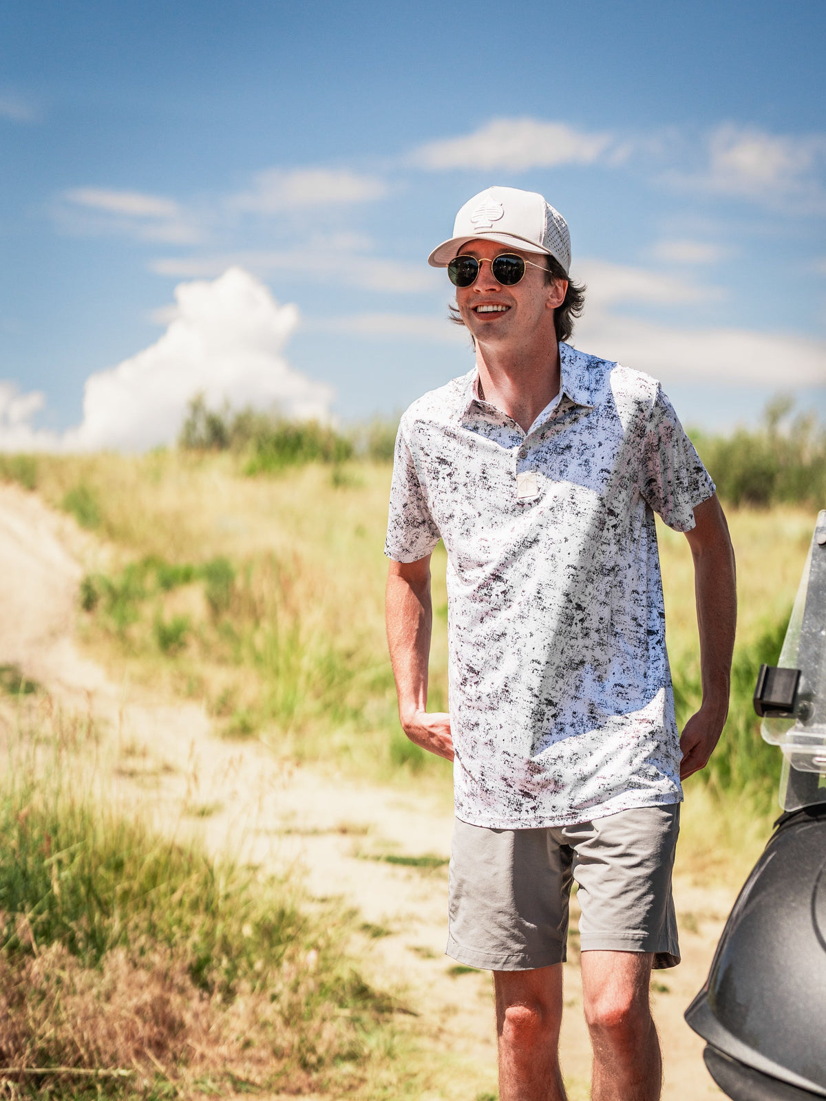 White Noise Golf Polo
