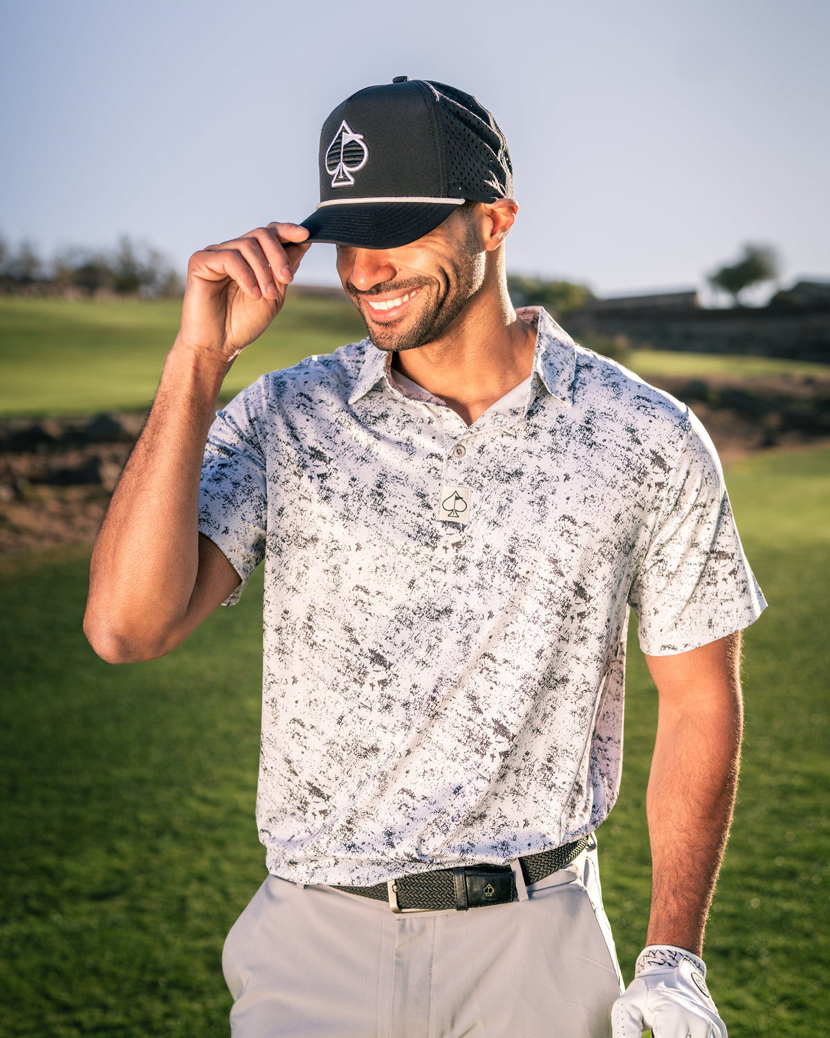 White Noise Golf Polo