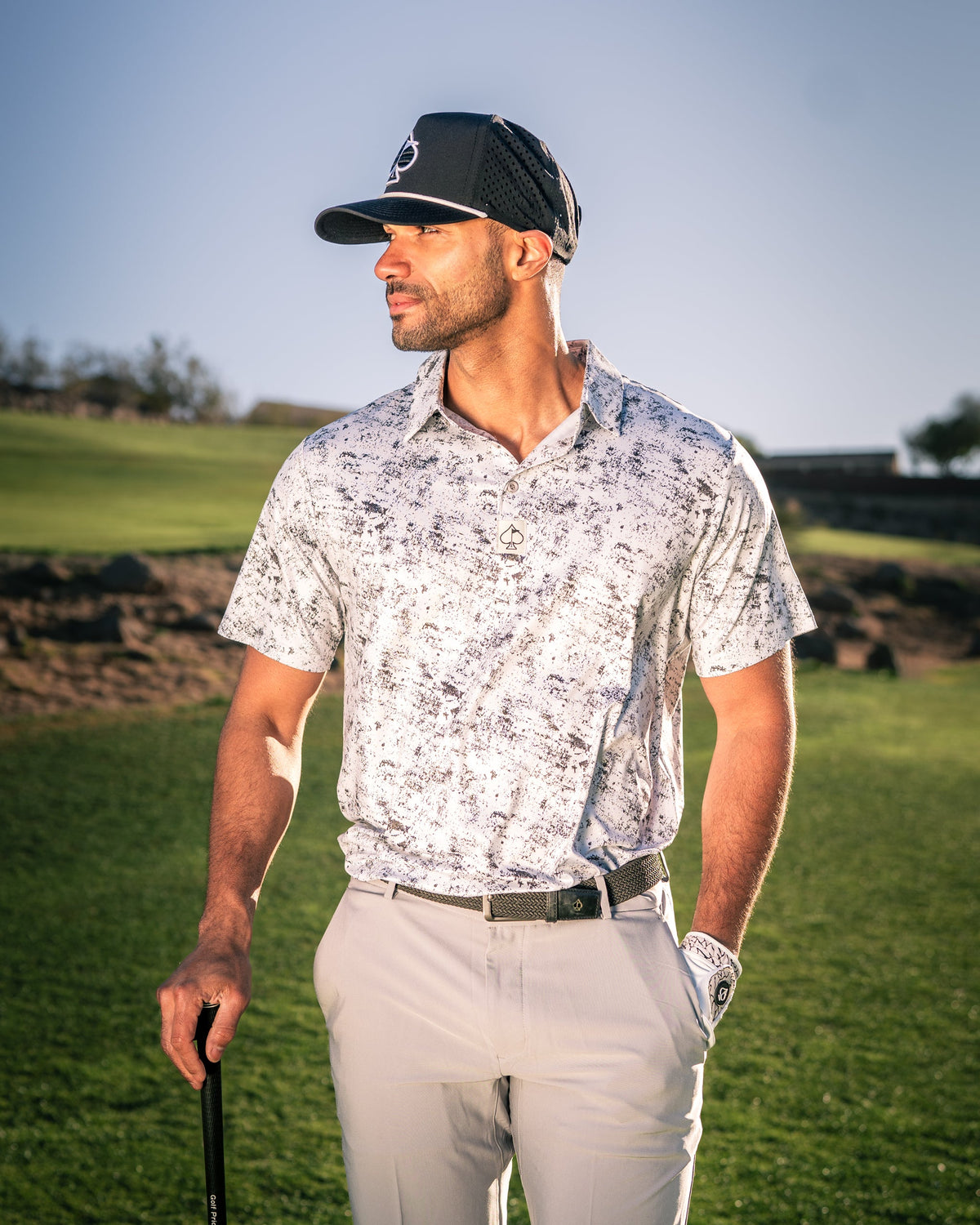 White Noise Golf Polo