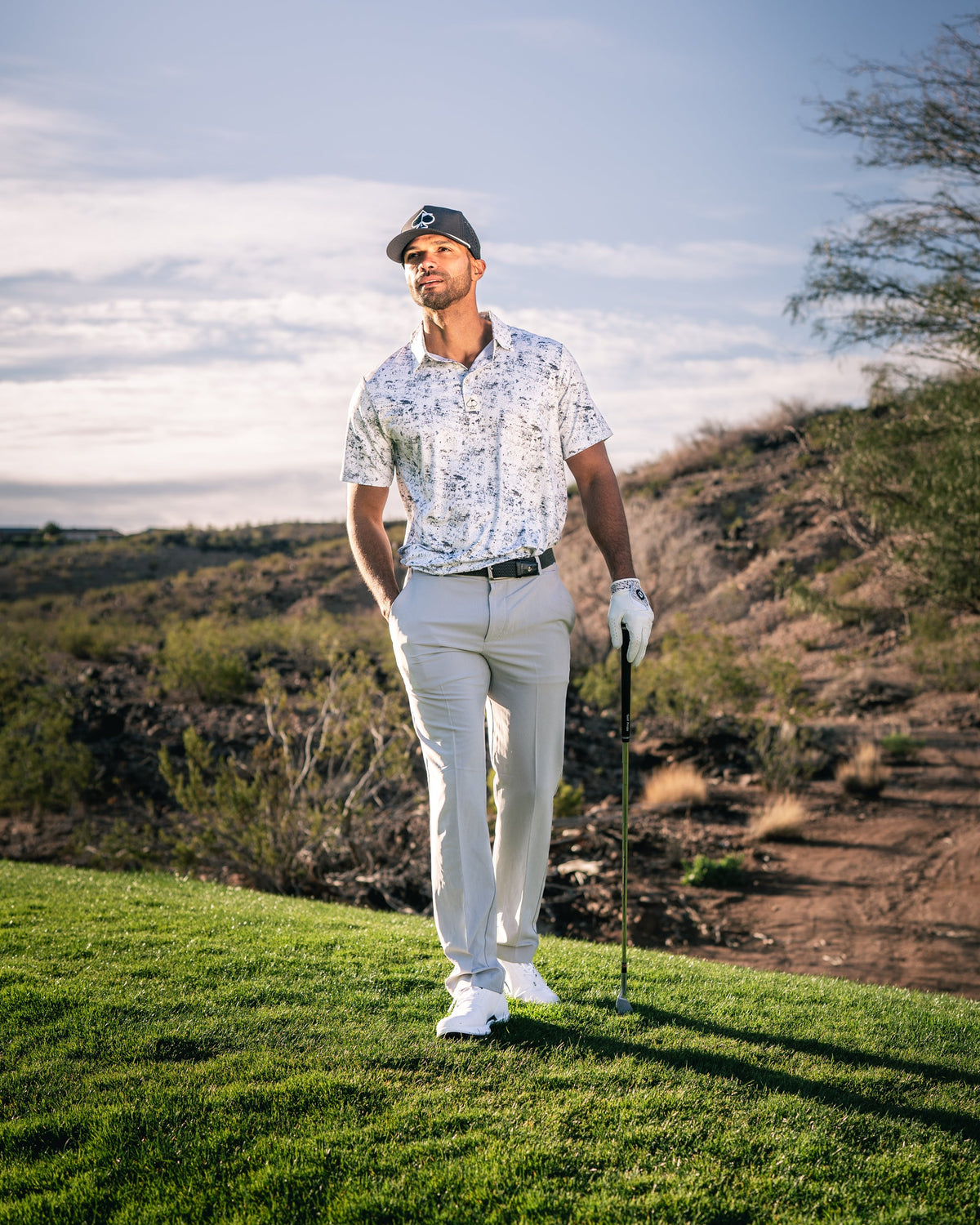 White Noise Golf Polo