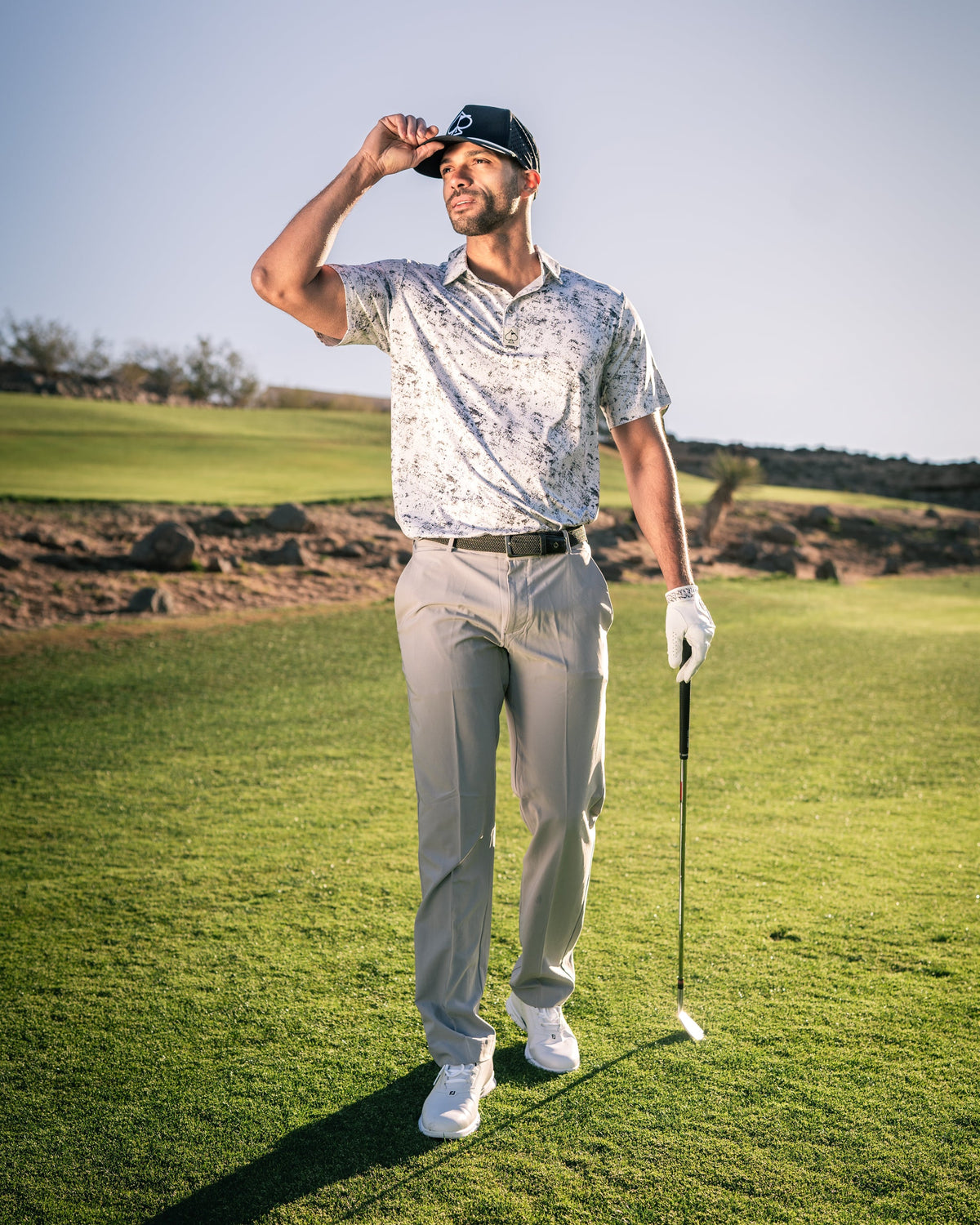 White Noise Golf Polo