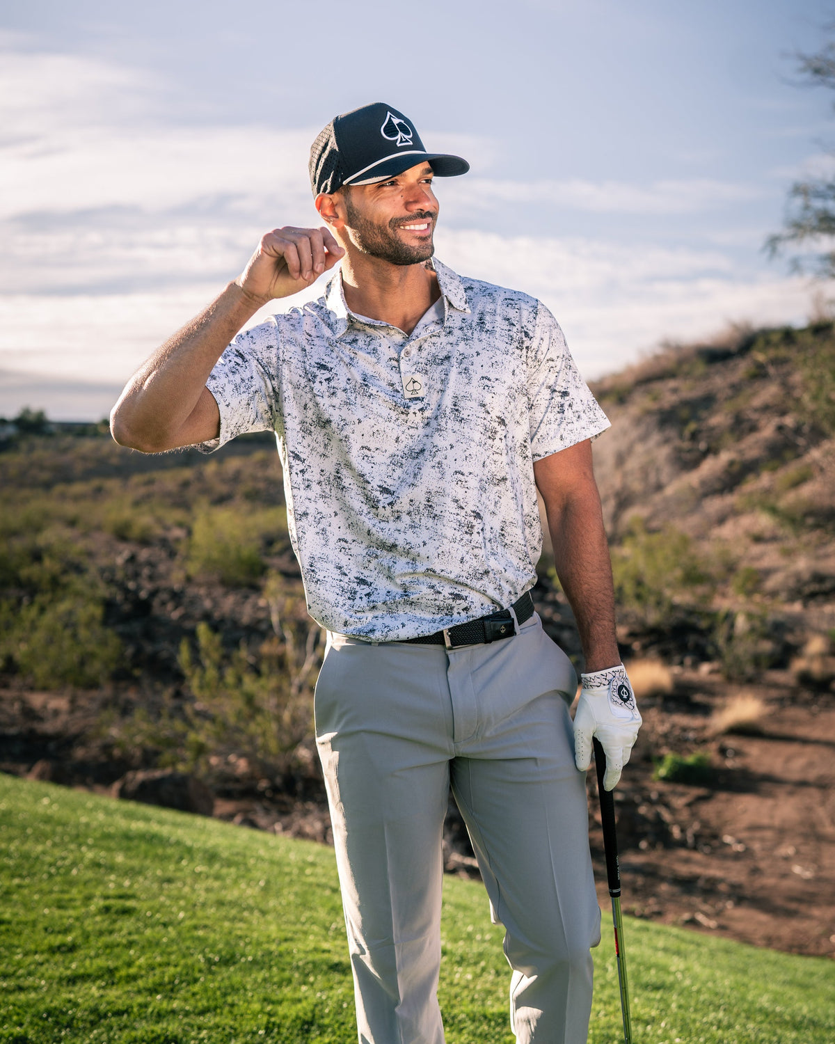 White Noise Golf Polo
