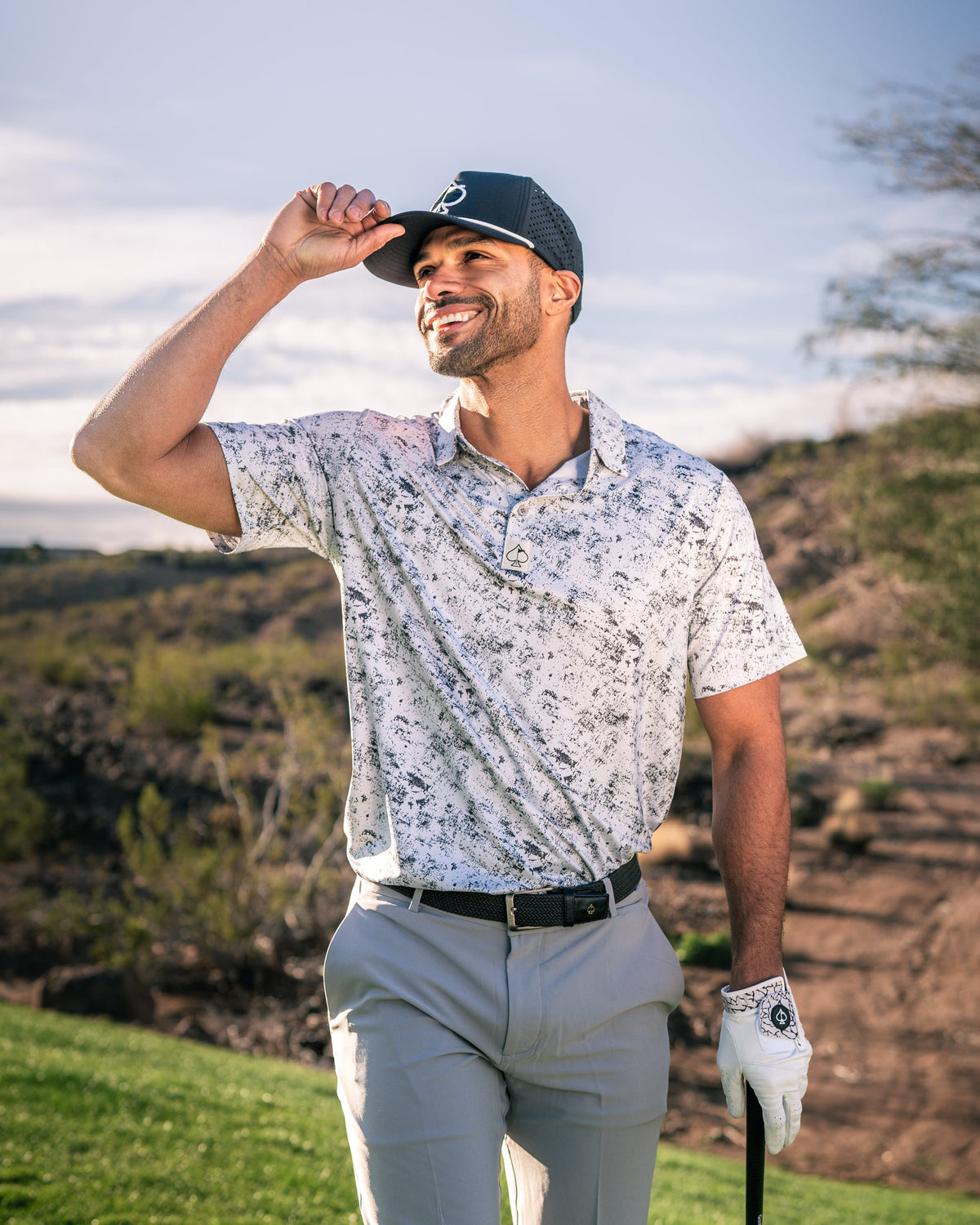 White Noise Golf Polo