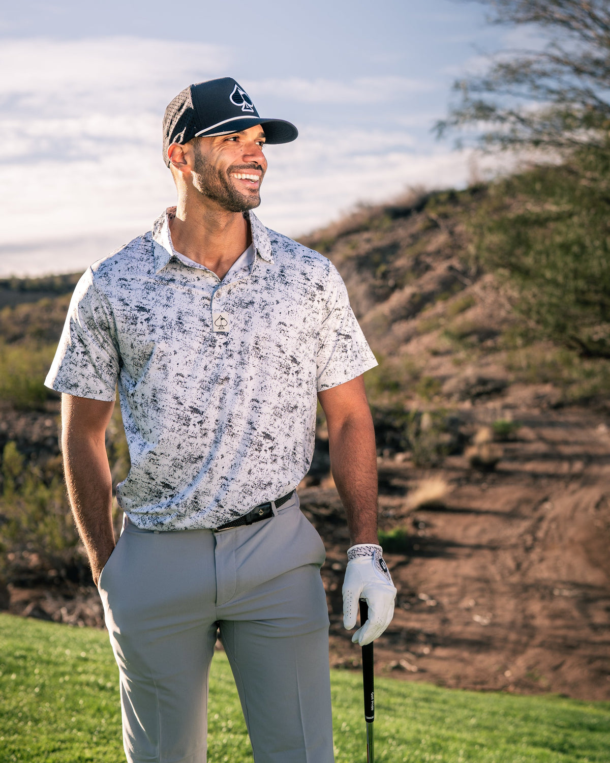 White Noise Golf Polo