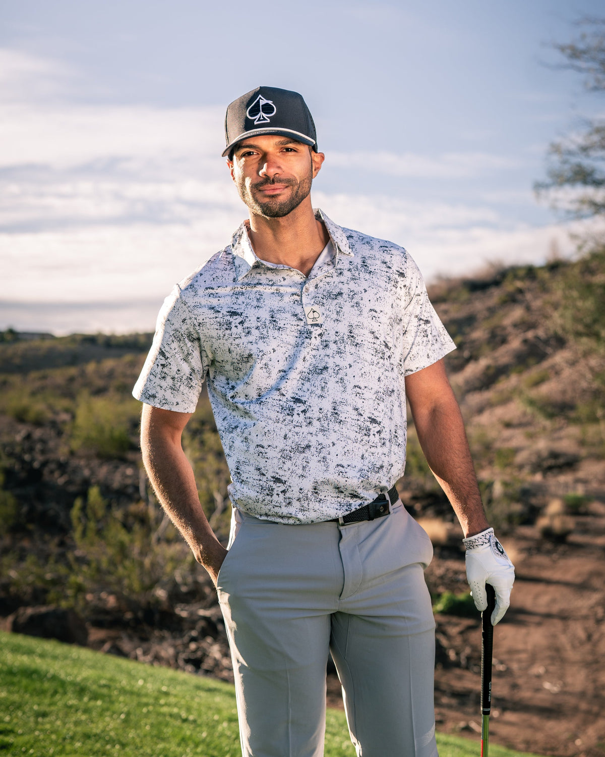 White Noise Golf Polo