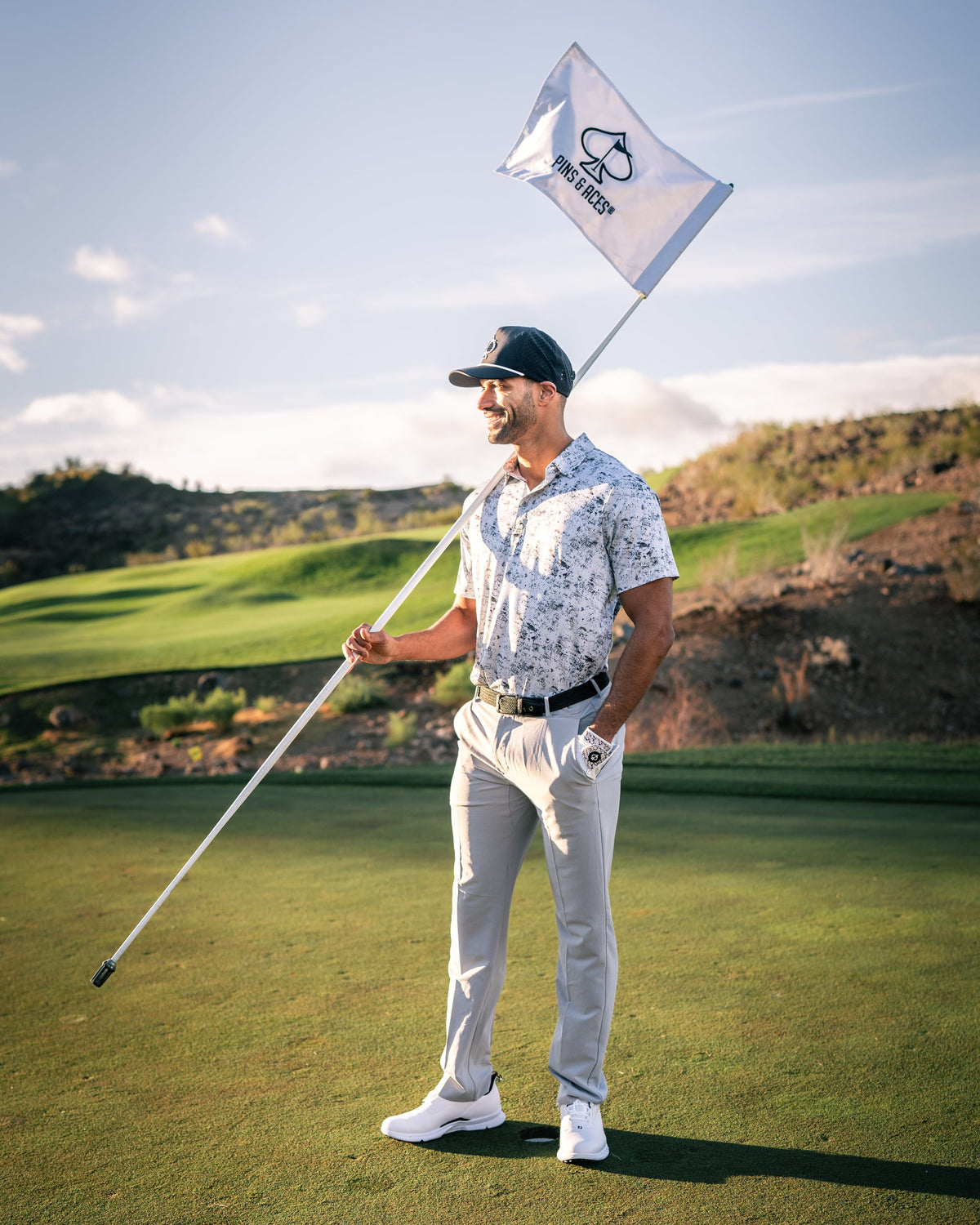 White Noise Golf Polo