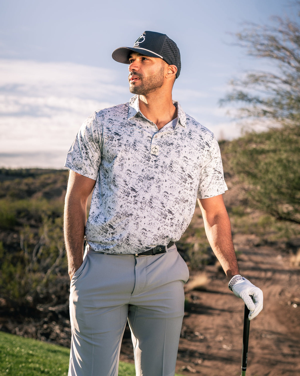 White Noise Golf Polo