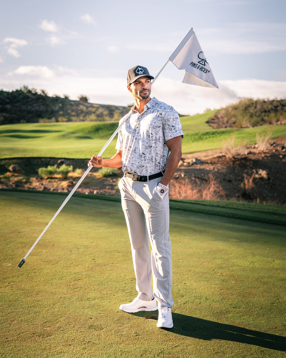 White Noise Golf Polo