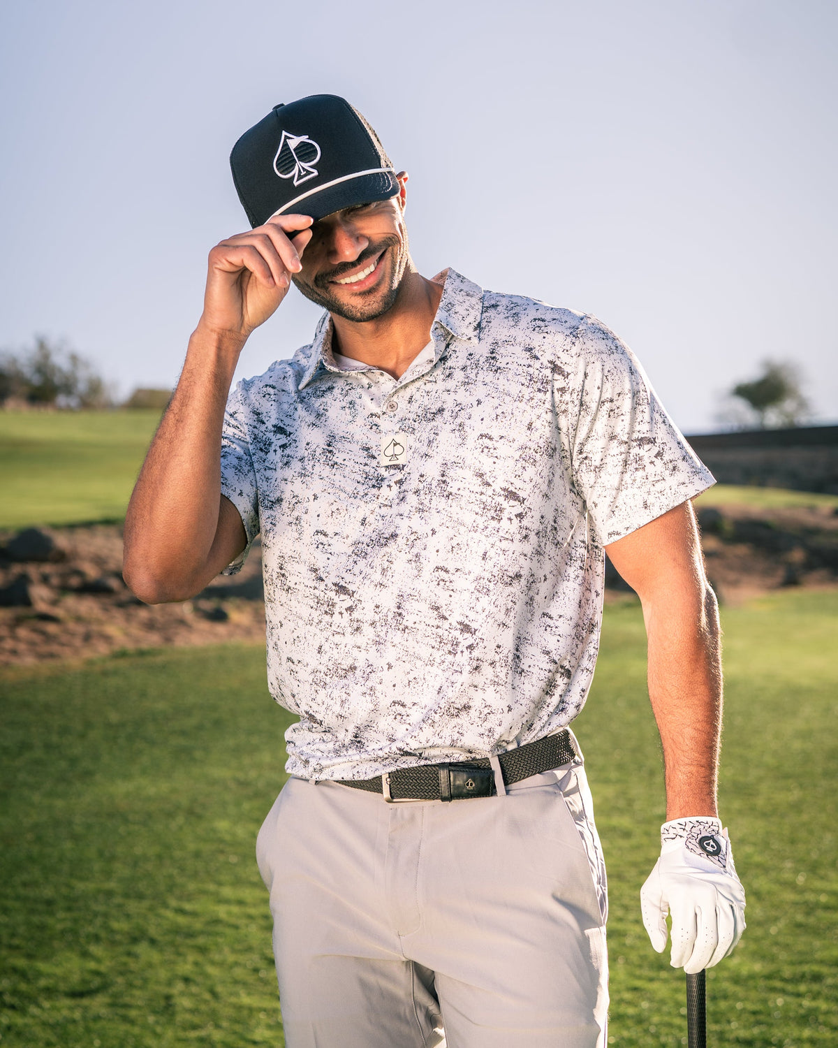 White Noise Golf Polo