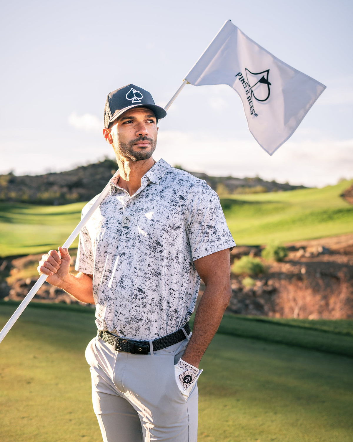 White Noise Golf Polo