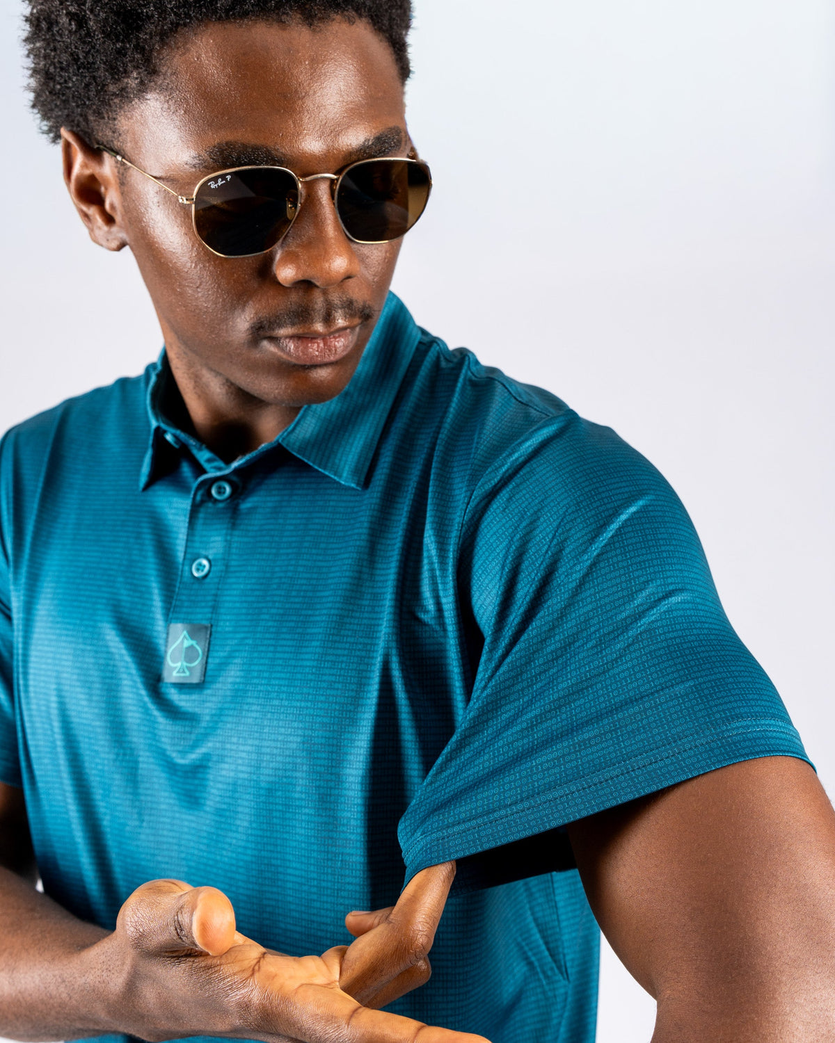 Binary Code Golf Polo