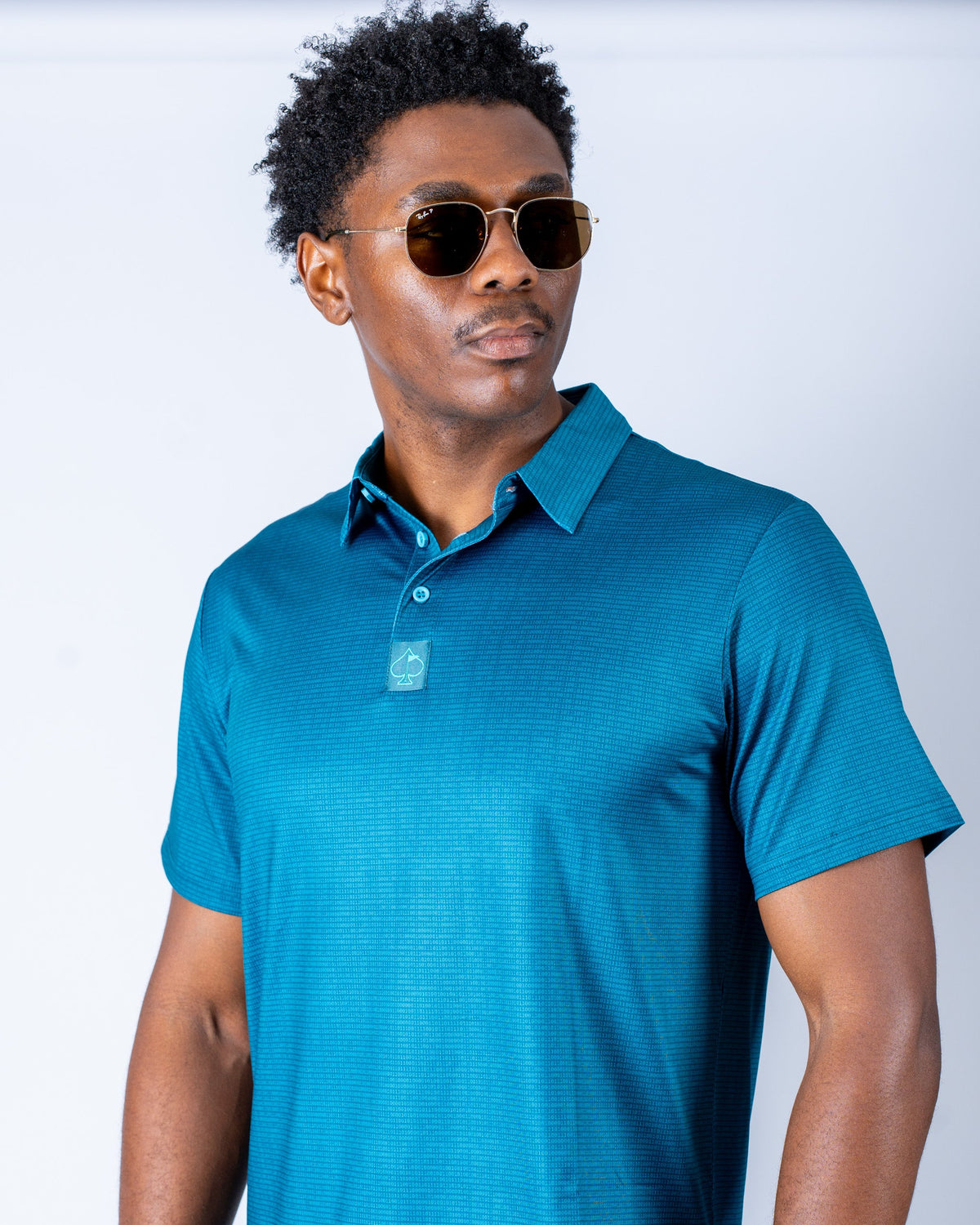 Binary Code Golf Polo